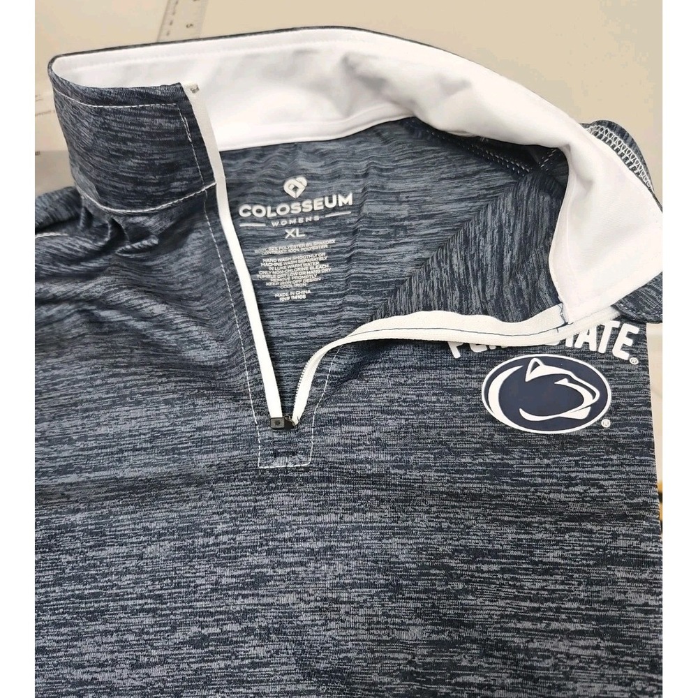 NWT Colosseum 1/4 Zip Penn State Pullover Women  Lightweight Long Sleeves XL